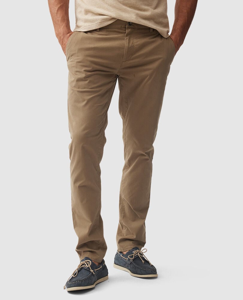 Gunn Slim Fit Chino, KHAKI, Front