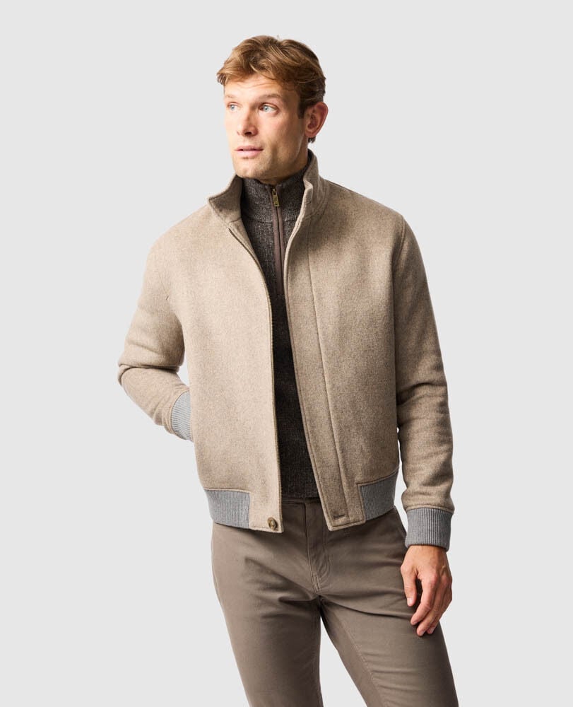 Lake Taylor Jacket, FAWN, Front