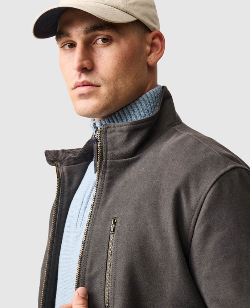 Upper Hutt Jacket, PEWTER, Detail 3
