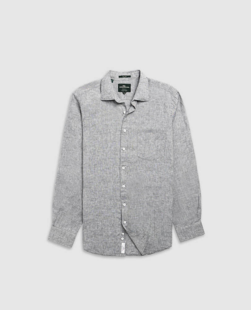 Coromandel Sports Fit Shirt, SMOKE, Flat Lay