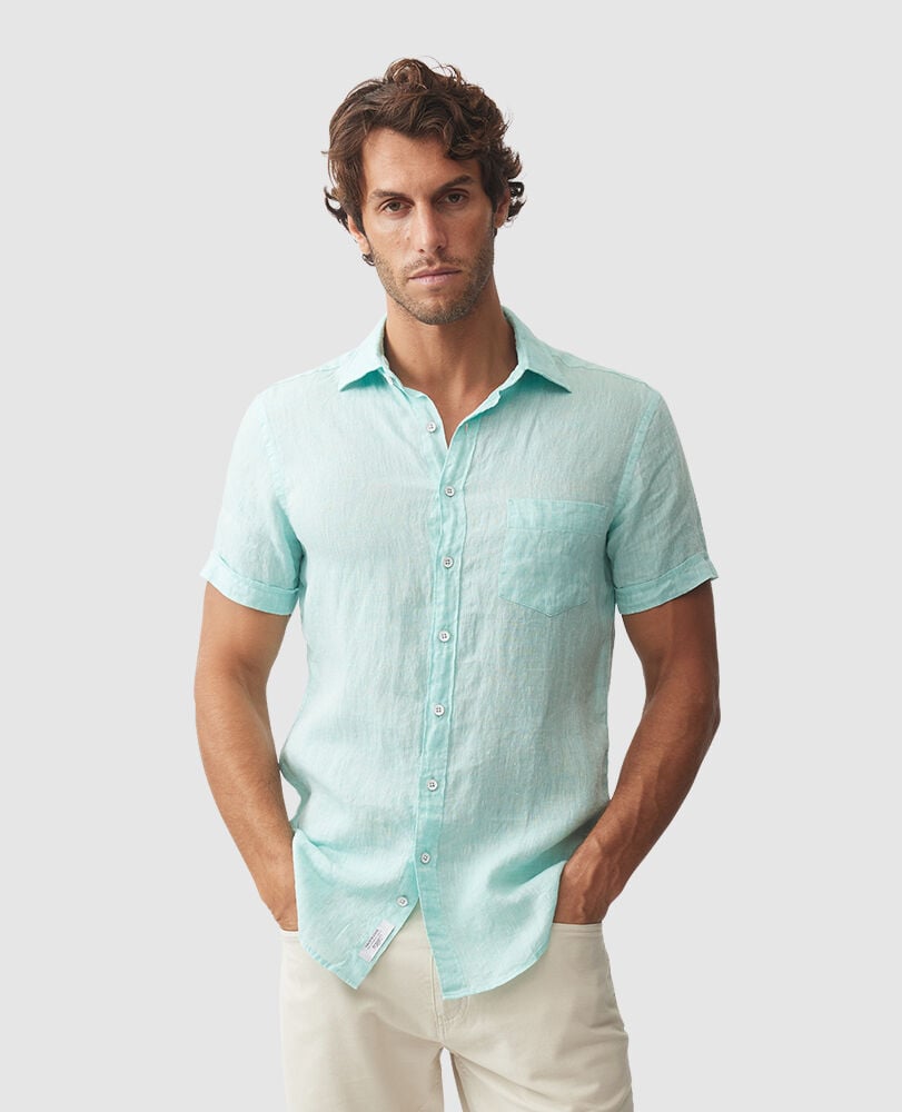 Ellerslie Sports Fit Shirt, SPEARMINT, Front