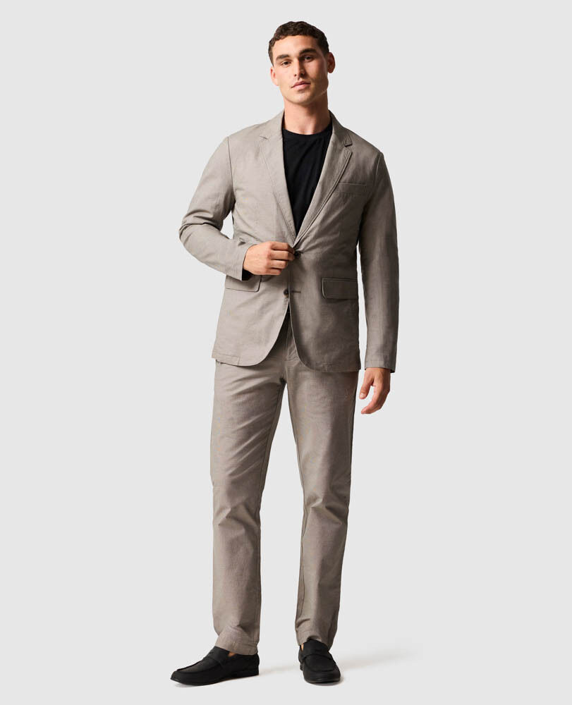 Gunn Blazer Sports Fit Jacket, LATTE, Off Front