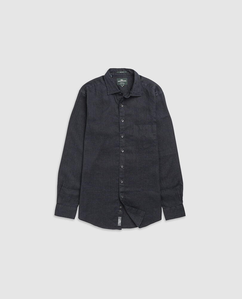 Coromandel Sports Fit Shirt, MIDNIGHT, Flat Lay