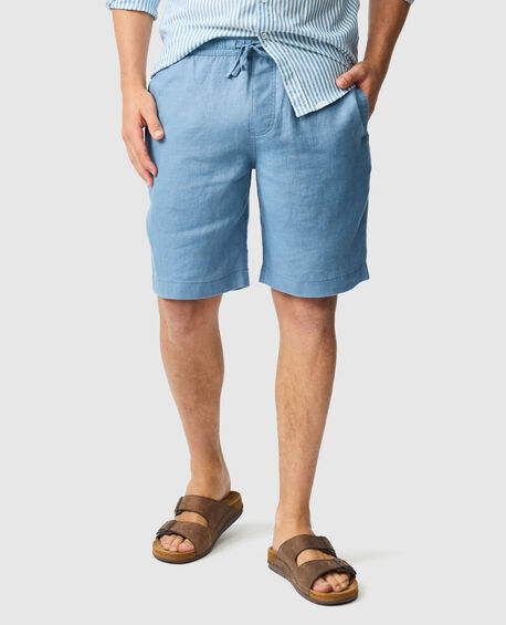 Linen 9" Resort Short, TEAL