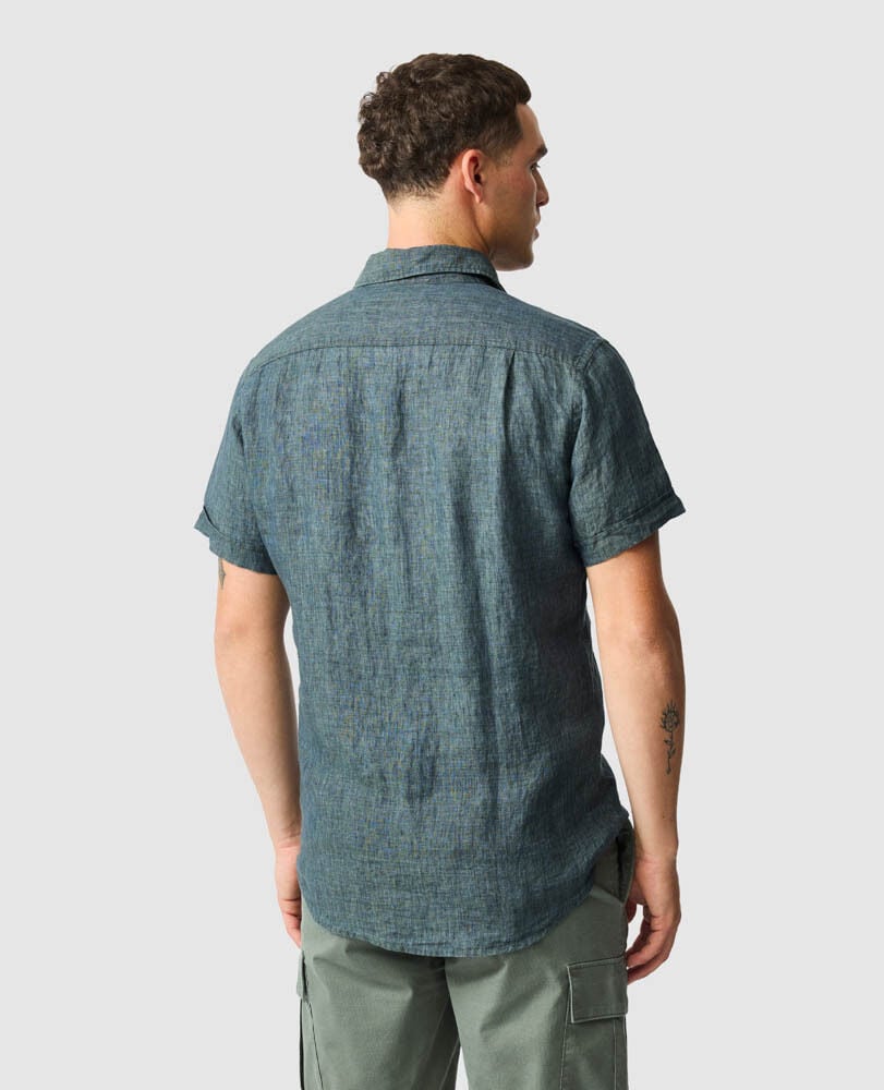 Palm Beach Sports Fit Shirt, ASH, Back