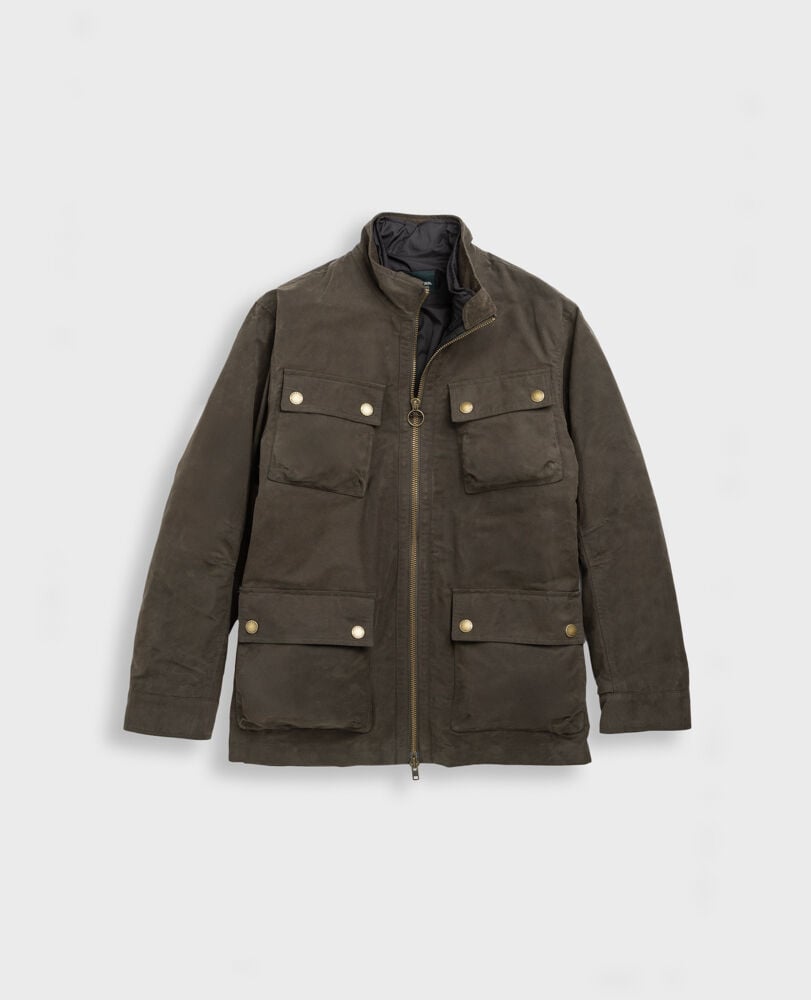 Aberdeen Jacket, DEEP OLIVE, Flat Lay