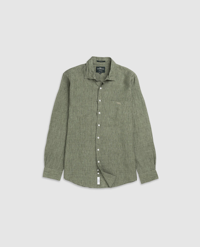Cable Bay Shirt, KELP, Flat Lay
