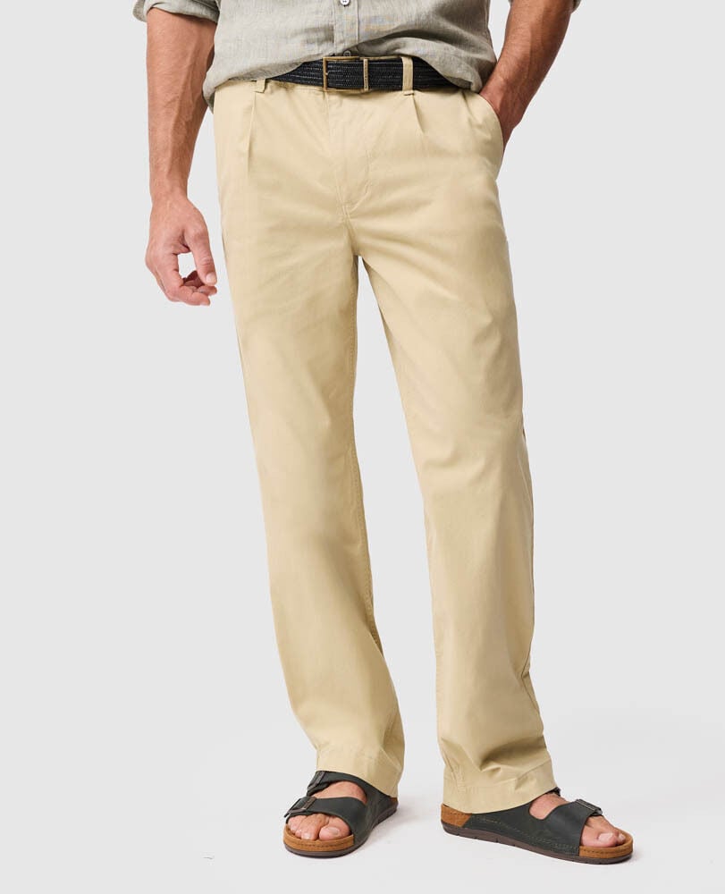 New Plymouth Relaxed Fit Pant, SAND, Off Front