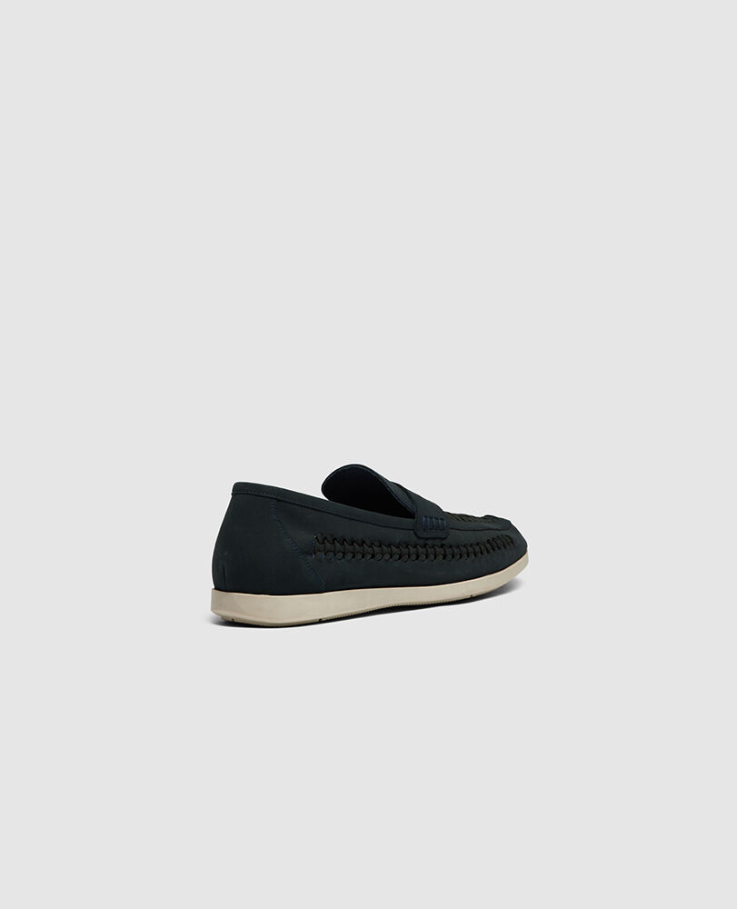 Gisborne Huarache Slip On, INDIGO, Back