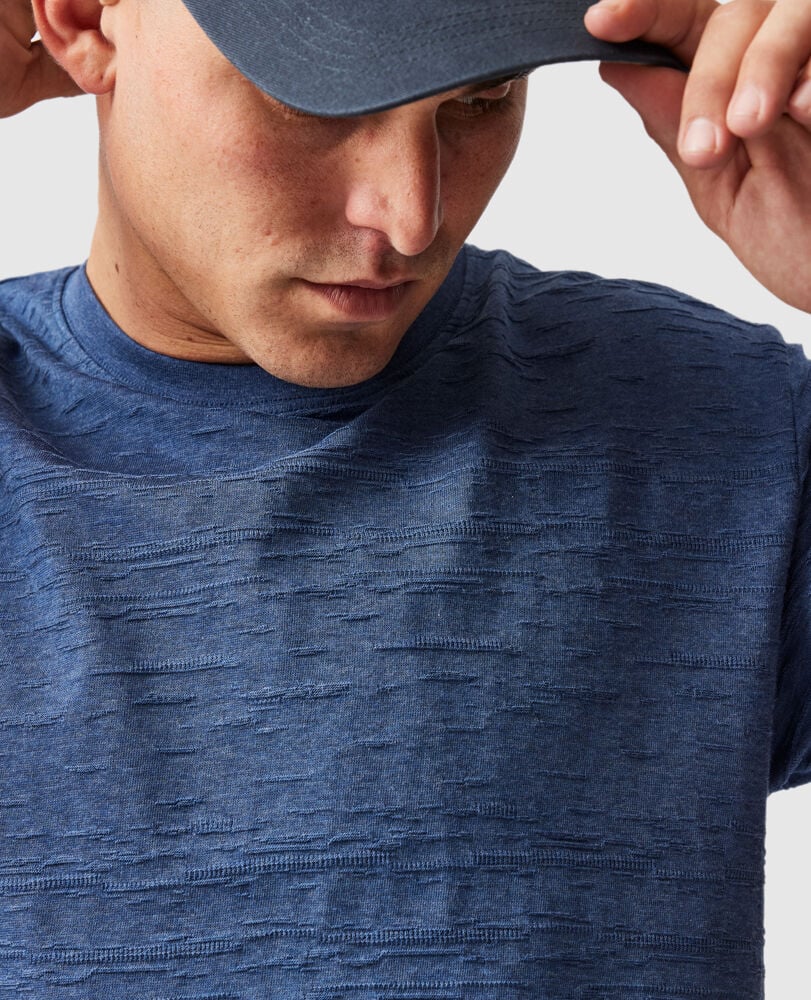 Leith Valley Sports Fit T-Shirt , OCEAN, Detail 3