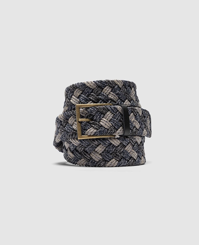 Thames Weave Belt, DENIM MULTI, Front