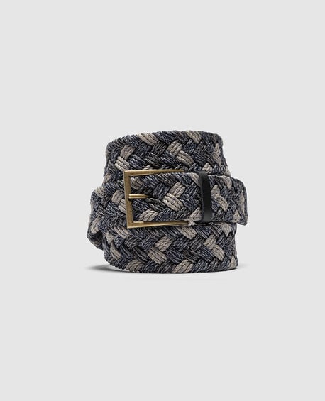 Thames Weave Belt, DENIM MULTI