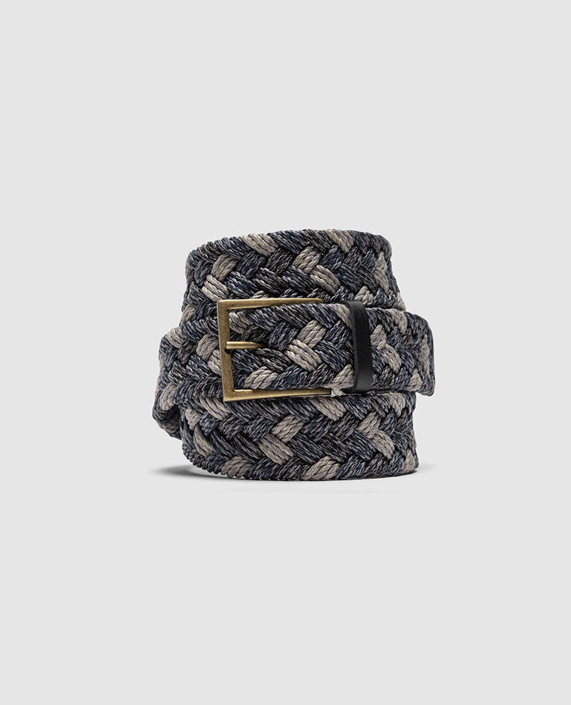 Thames Weave Belt, DENIM MULTI, Front