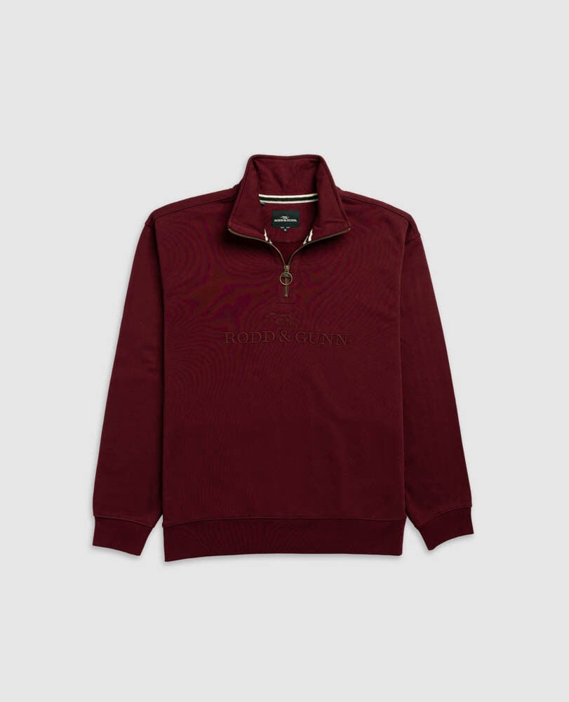Milford Sound Sweat, OXBLOOD, Flat Lay
