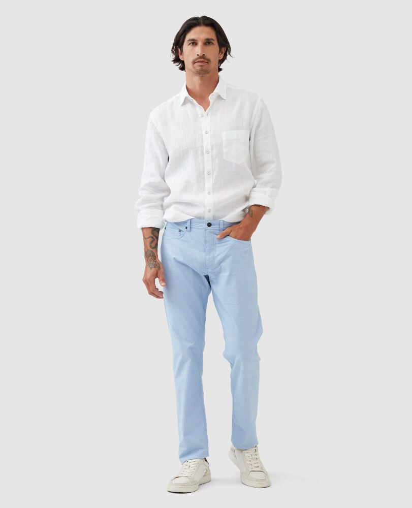 Gunn Straight Fit Jean, SKY BLUE, Off Front