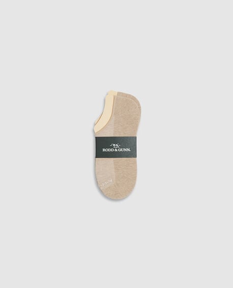 Edgecumbe No-Show Three Pack Sock, NATURAL