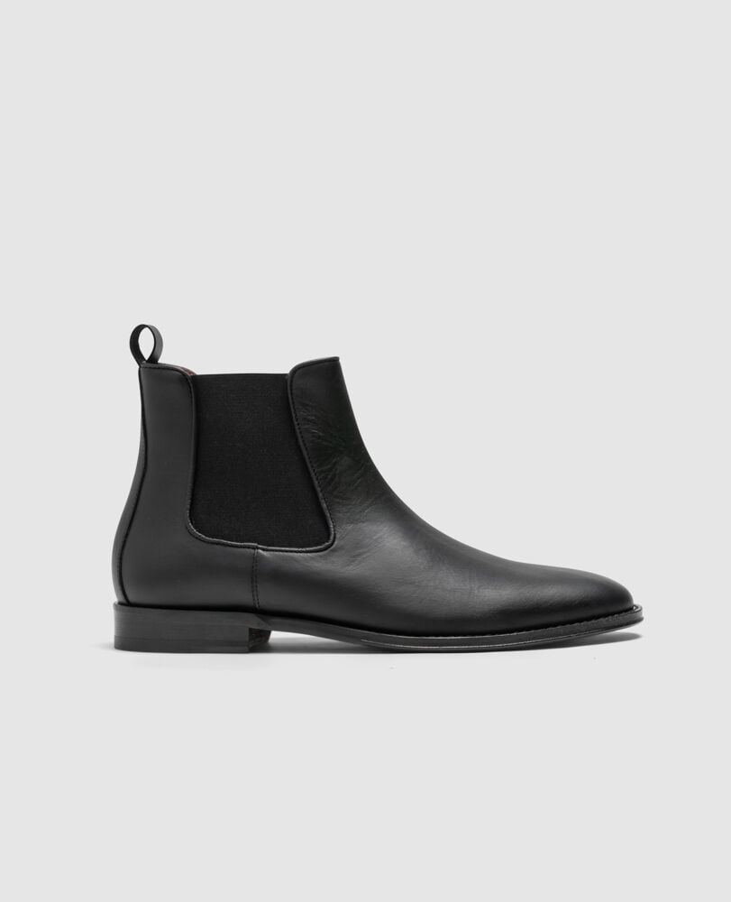 Saddleview Chelsea Boot, BLACK, Front