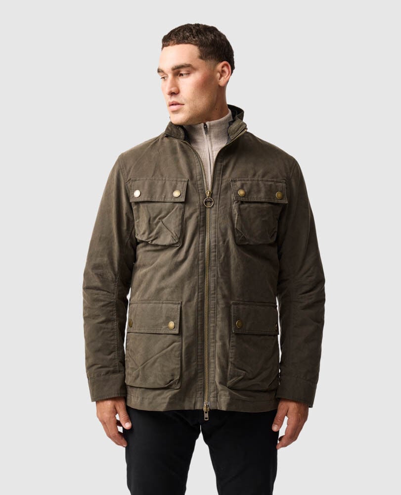 Aberdeen Jacket, DEEP OLIVE, Front