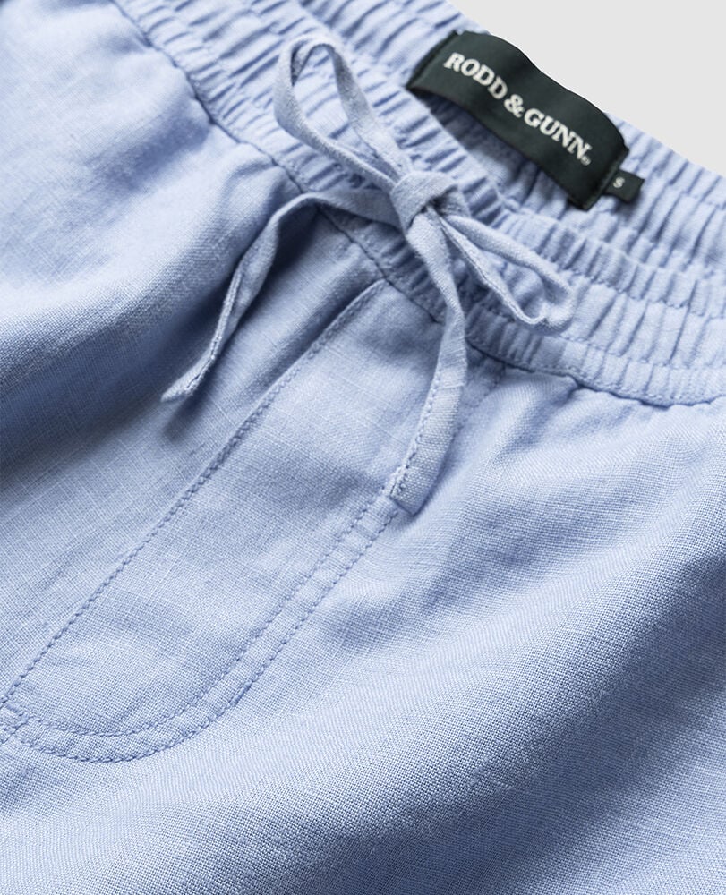 Linen 9" Resort Short, CHAMBRAY, Detail 2