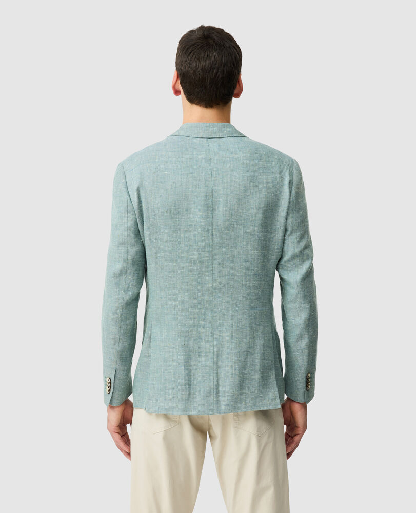 The Cascades Sports Fit Jacket, AQUAMARINE, Back