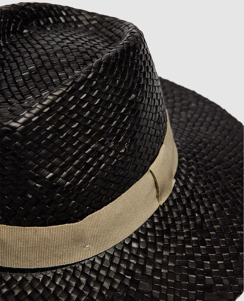 Halcombe Hat, BLACK/SABBIA, Back