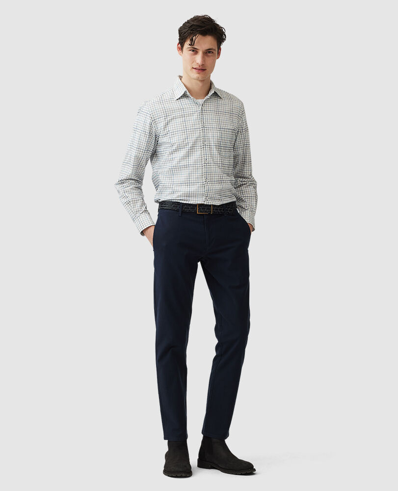 Brookdale Sports Fit Shirt, SKY, Off Front