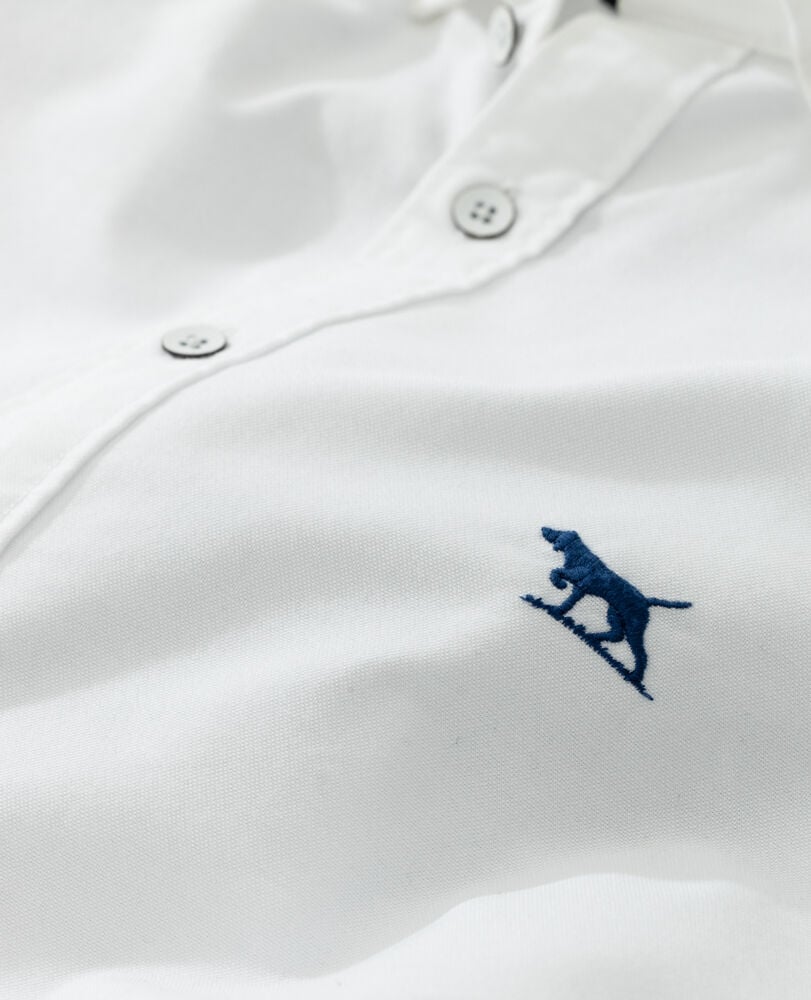 Oxfordhemd Gunn mit sportlicher Passform, SCHNEE, Detail 2