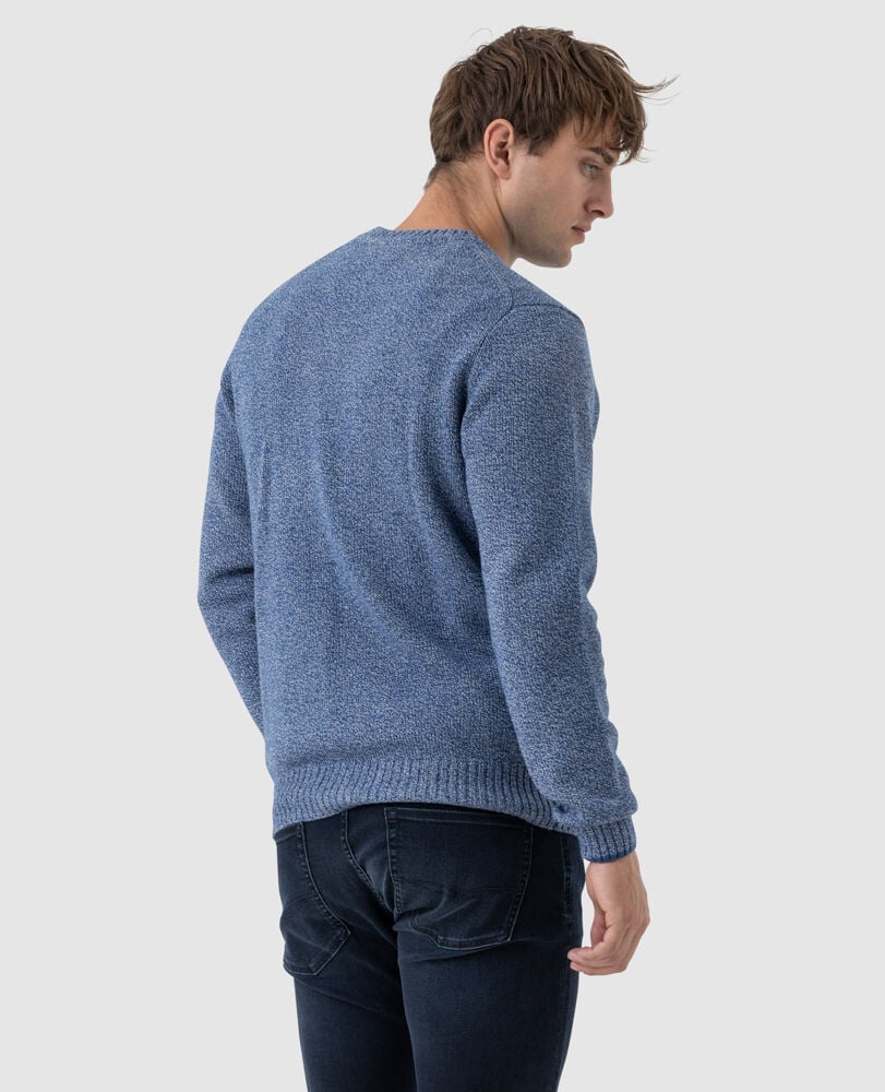 Lauriston Knit, AZURE, Back