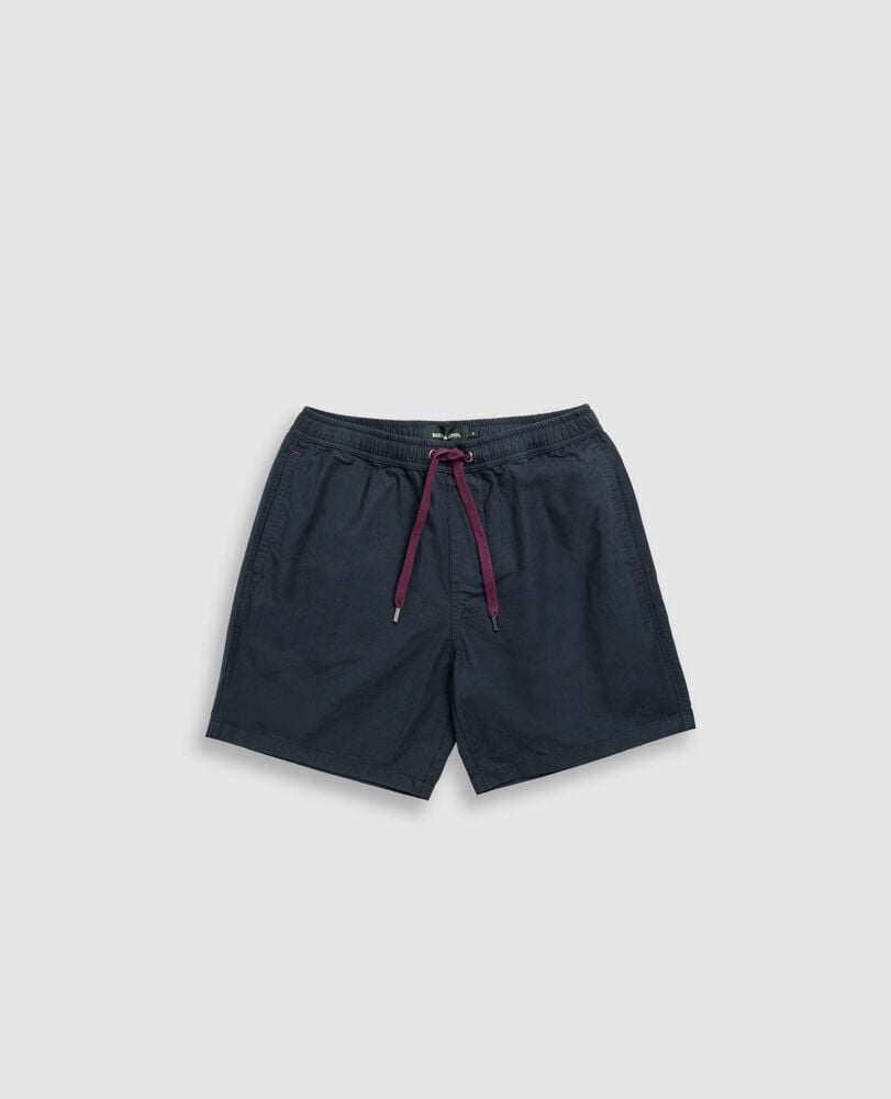 Gunn 7" Resort Short, NAVY, Flat Lay