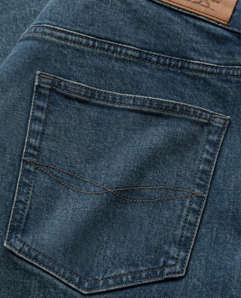 Winton Relaxed Fit Italian Denim, MID BLUE, Detail 2