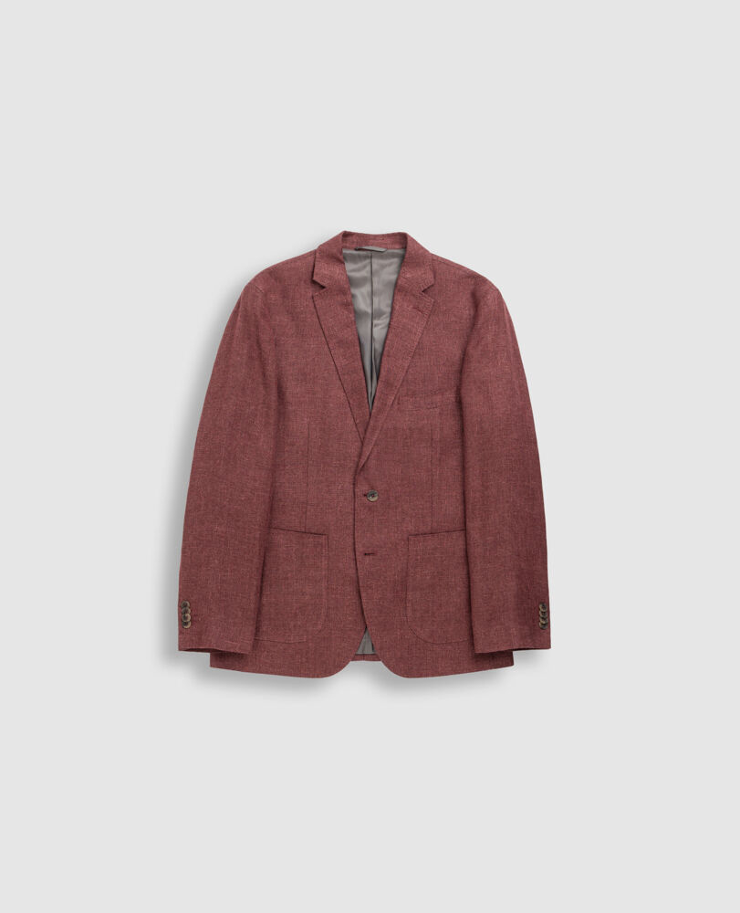 The Cascades Sports Fit Jacket, OXBLOOD, Flat Lay