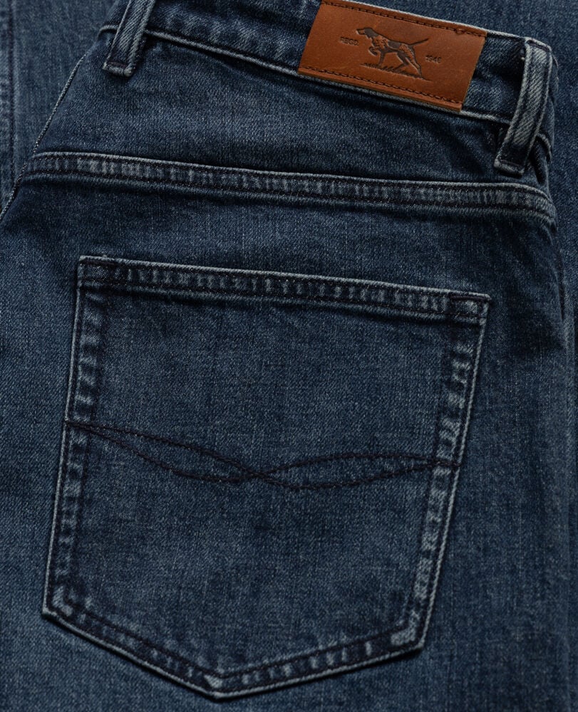 Owaka Straight Italian Denim, TRUE BLUE, Detail 3