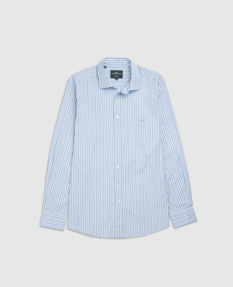 Eastern Bay Shirt, PACIFIC BLUE, Flat Lay