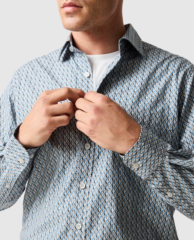 Maitlands Sports Fit Shirt, DUSK, Detail 3