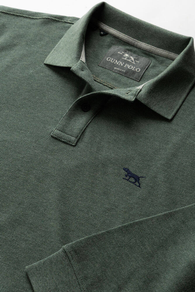 Long Sleeve Sports Fit Gunn Polo, FERN, Detail 2