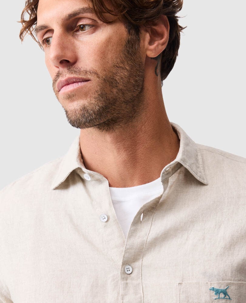 Coromandel 2 Sports Fit Shirt, OATMEAL, Detail 3