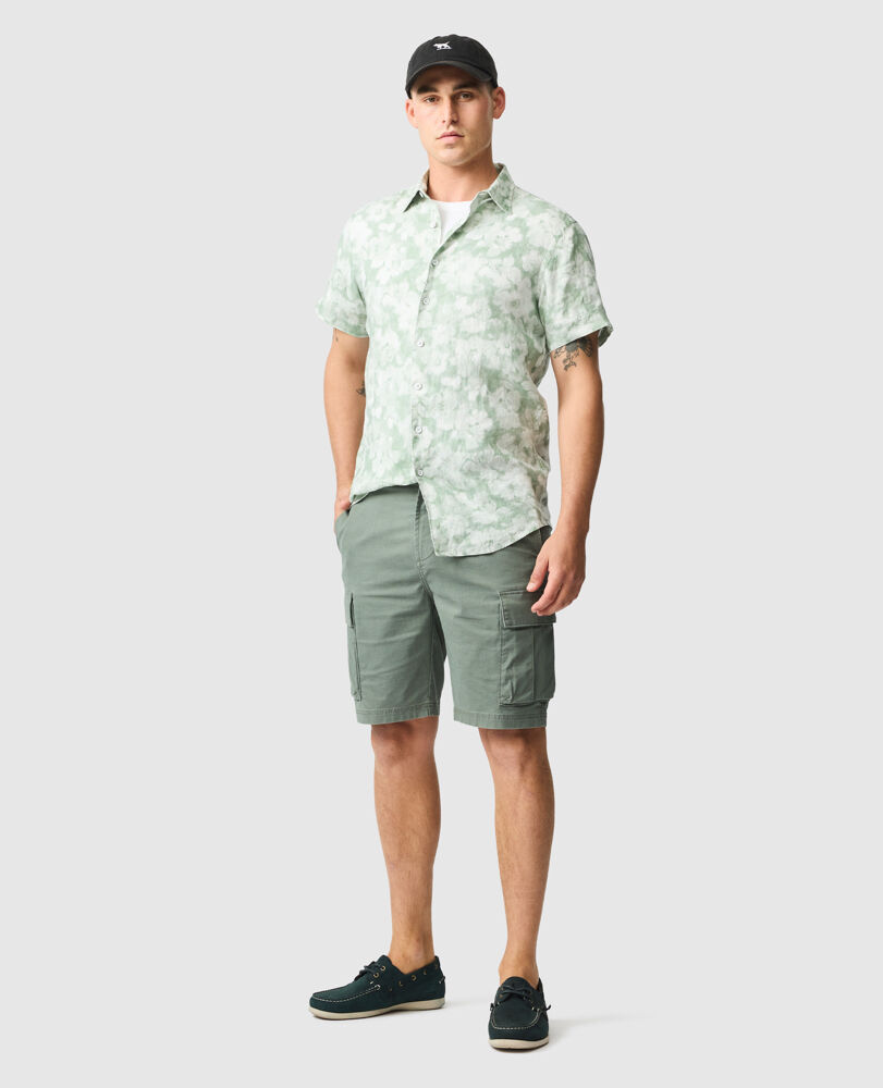 Springflat Hemd mit sportlicher Passform, PISTAZIE, Off Front