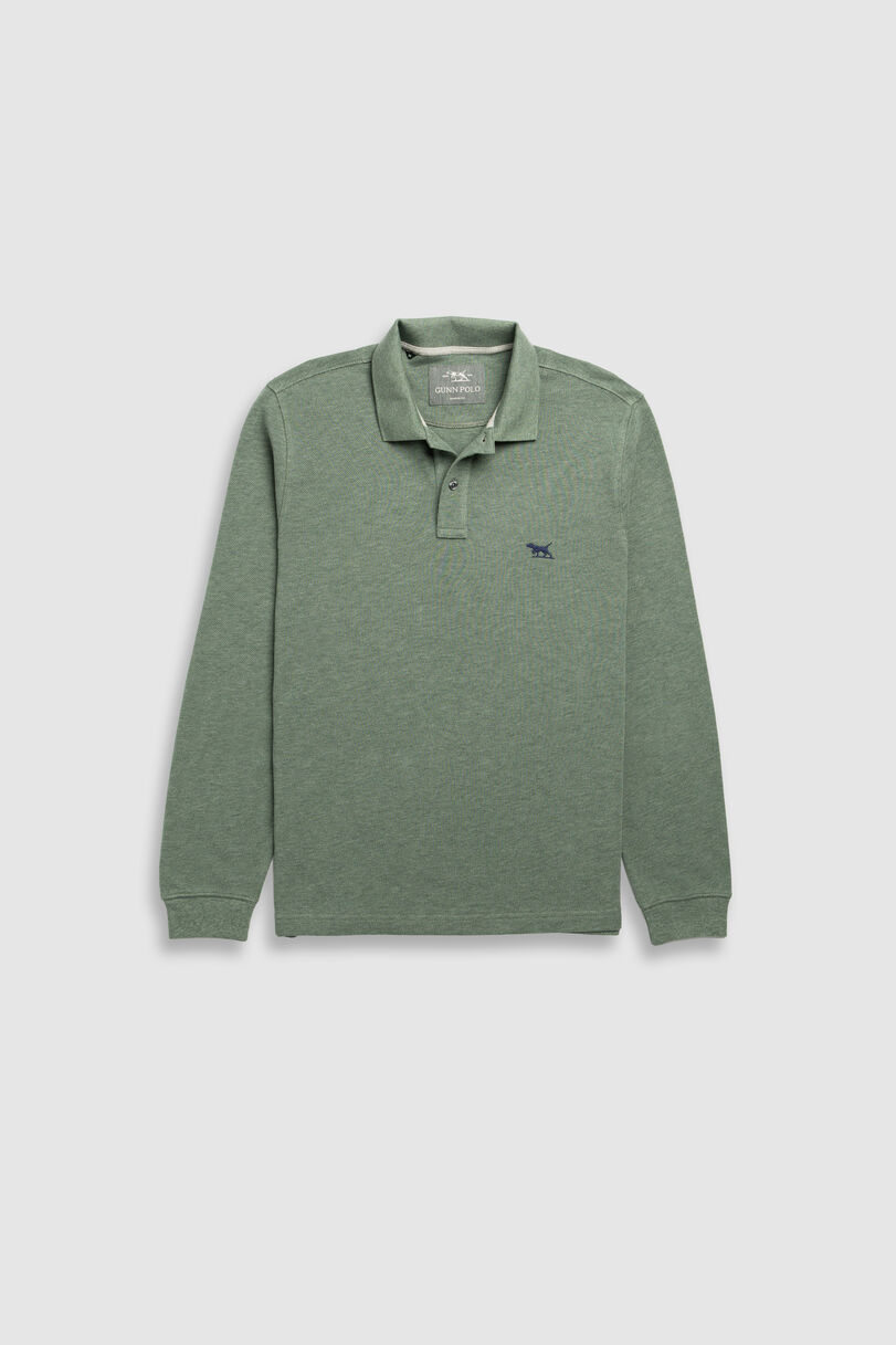 Ls Gunn Polo, FERN, Flat Lay