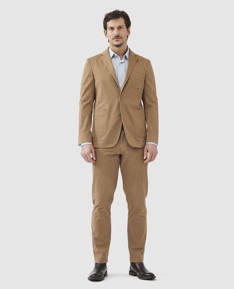 Owen Valley Sports Fit Jacket, CAMEL, Off Front