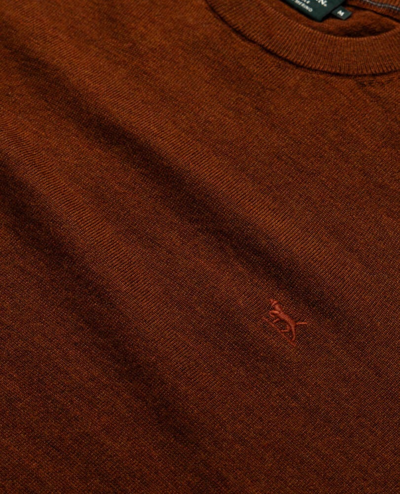 York Bay Knit, BURNT ORANGE, Flat Lay