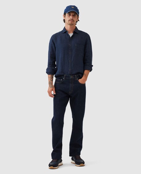 Kingswell Sports Fit Shirt, RAW INDIGO