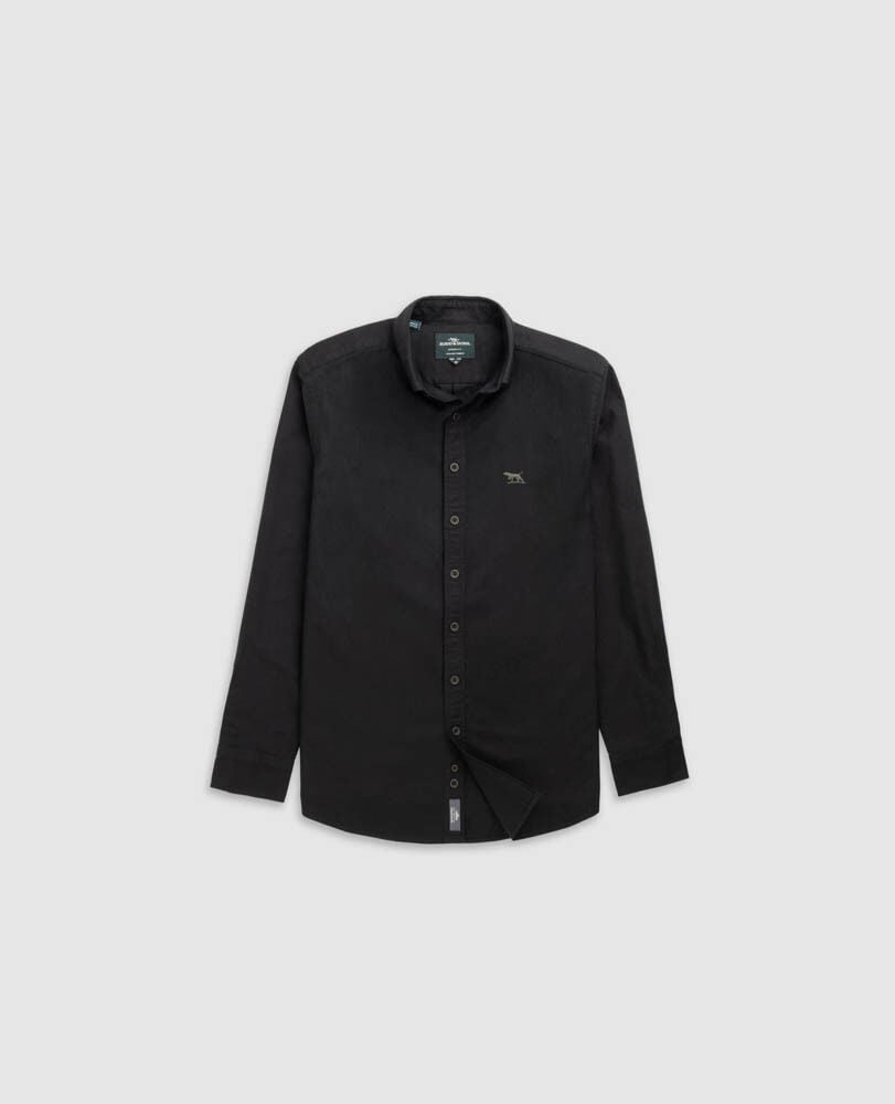 Chemise slim en coton oxford Gunn, ONYX, Flat Lay