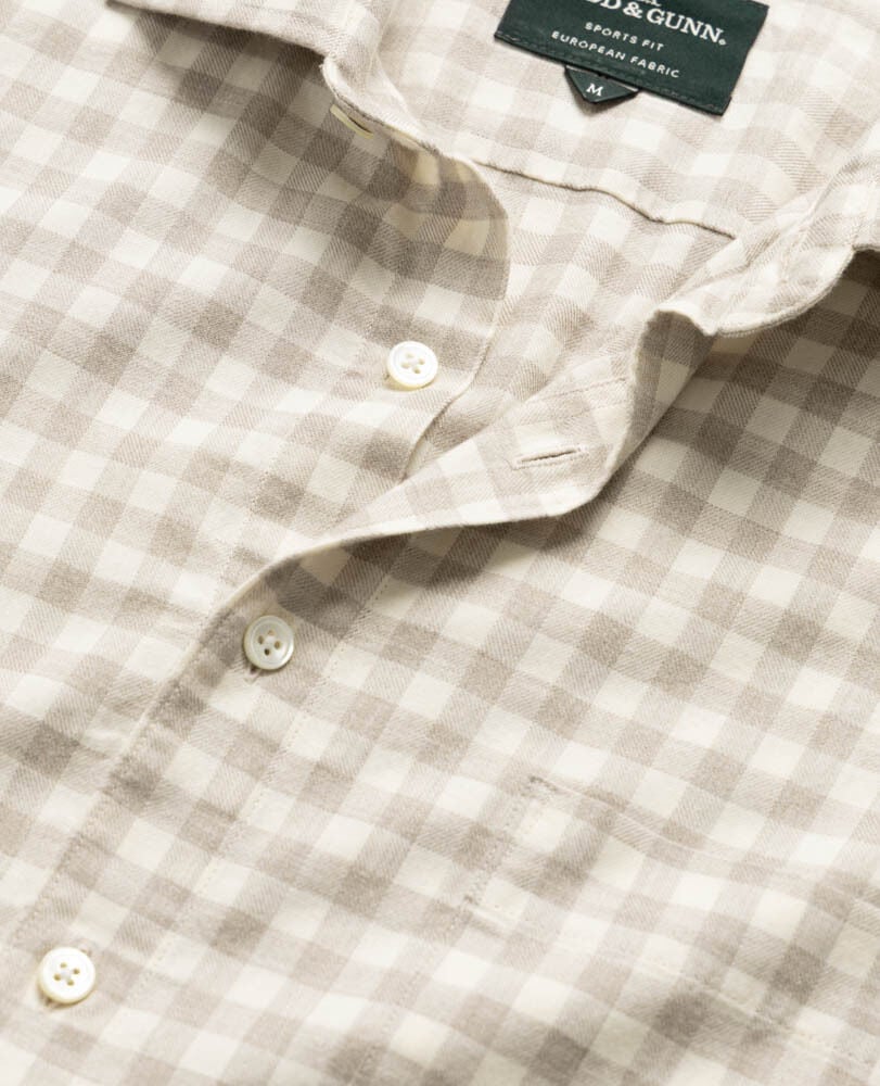 Haydon Sports Fit Shirt, STRAW, Off Front