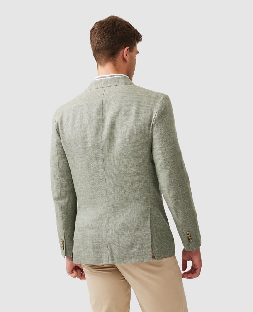 The Cascades Sports Fit Jacket, SAGE, Back