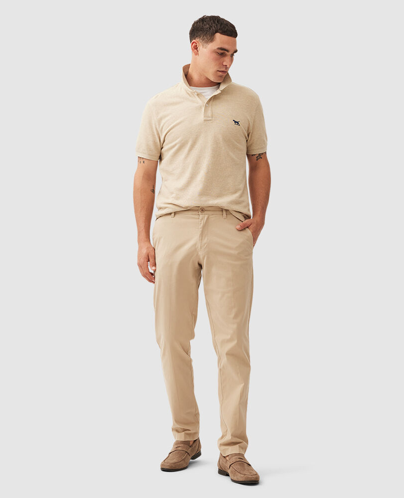 Heriot Hose mit geradem Schnitt, NATUR, Off Front