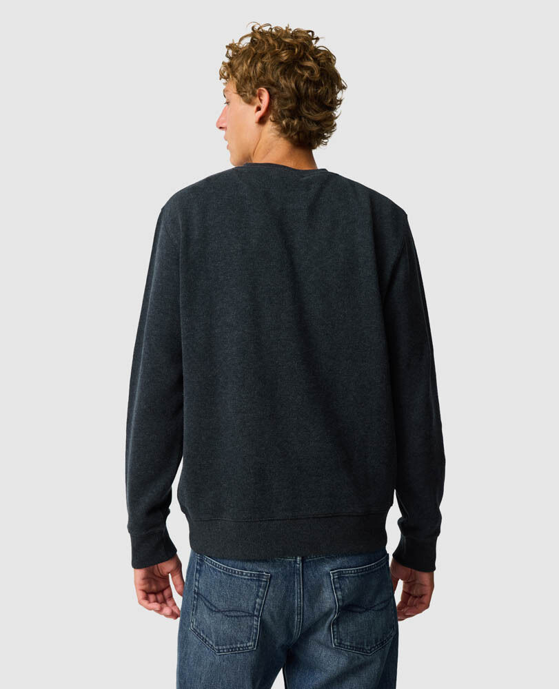 Gunn Pullover mit Rundhalsausschnitt, GRAPHIT, Back