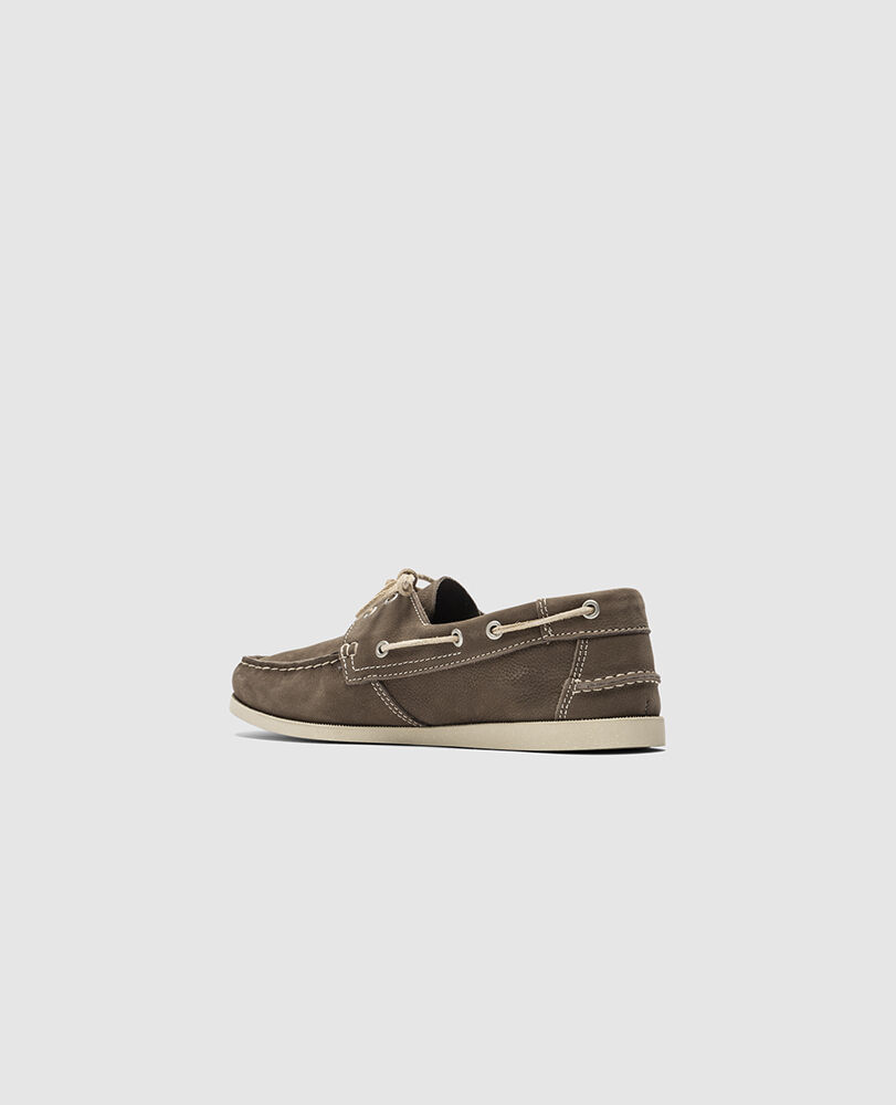 Viaduct Boat Shoe · Charcoal 41, CHARCOAL, Flat Lay