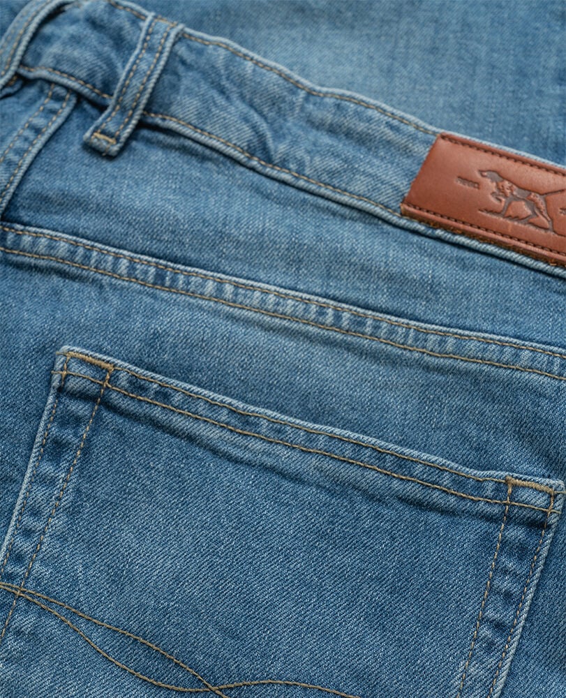 Timaru Relaxed Fit Italian Denim, LIGHT BLUE, Flat Lay