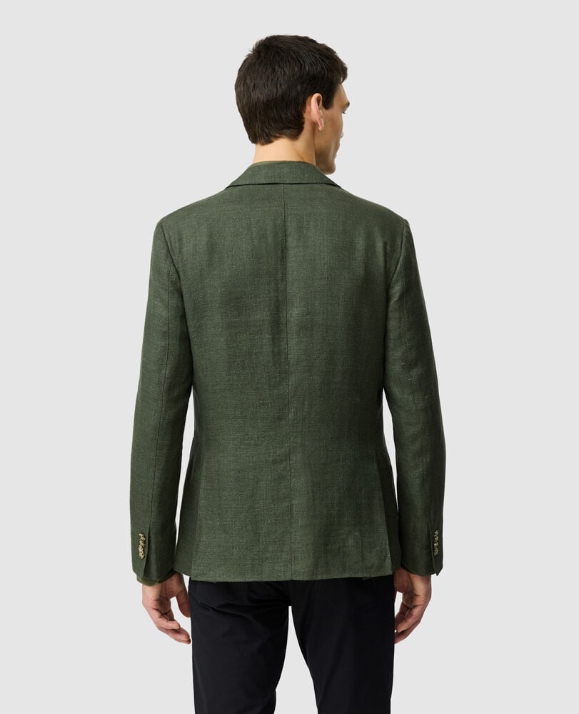 The Cascades Sports Fit Jacket, BAYLEAF, Back