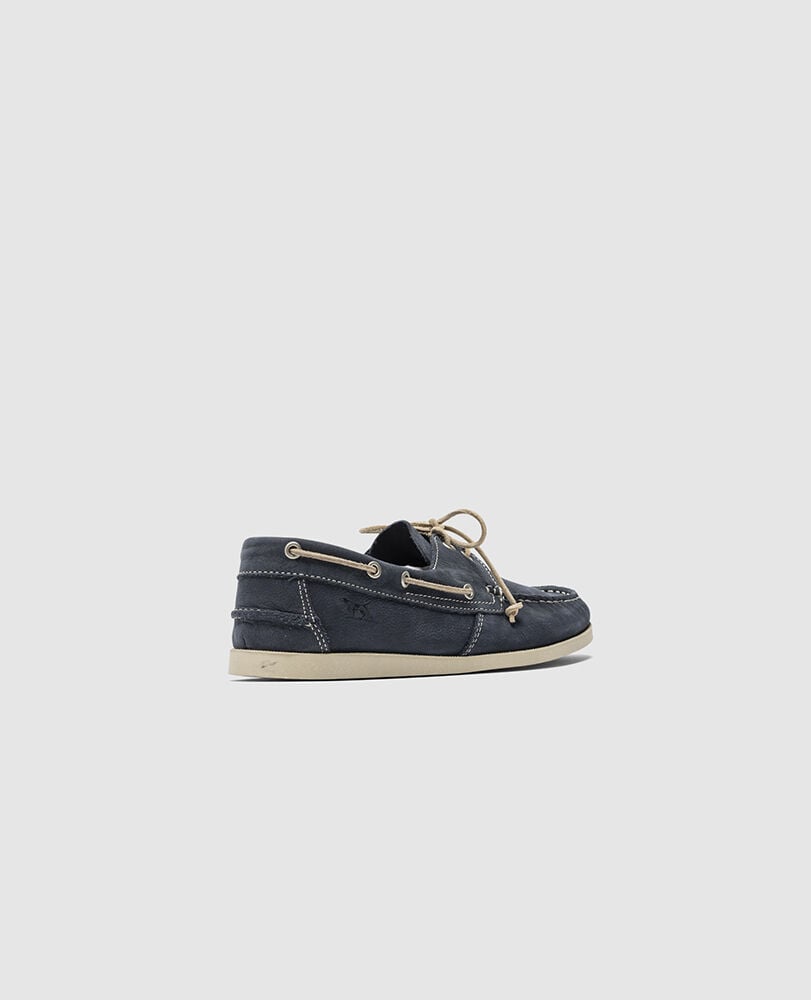 Viaduct Boat Shoe, DENIM, Back